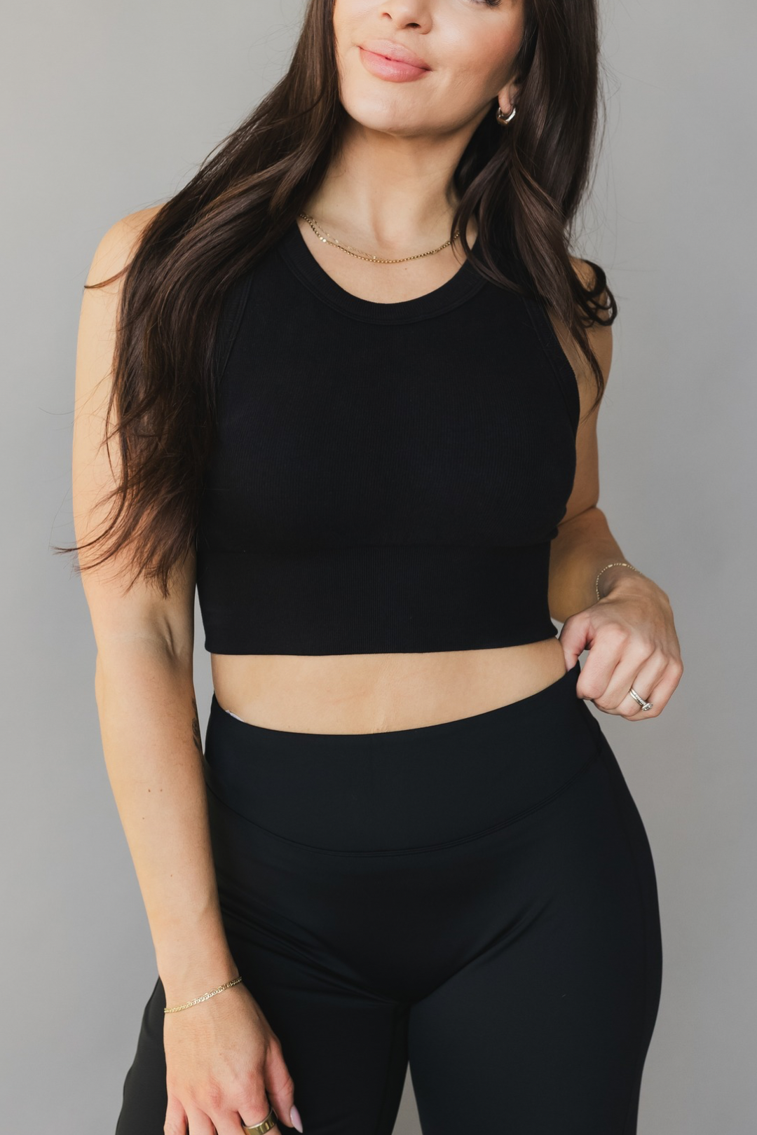 Ribbed Crop *Built in Bra