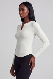 Modal Henley Long Sleeve