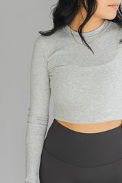 Ribbed Crew *Cropped