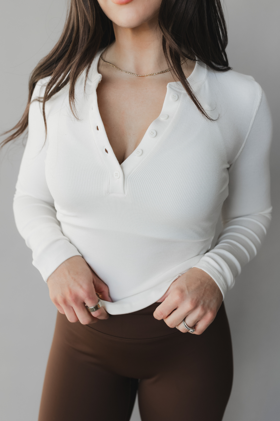 Henley Long Sleeve *Ribbed