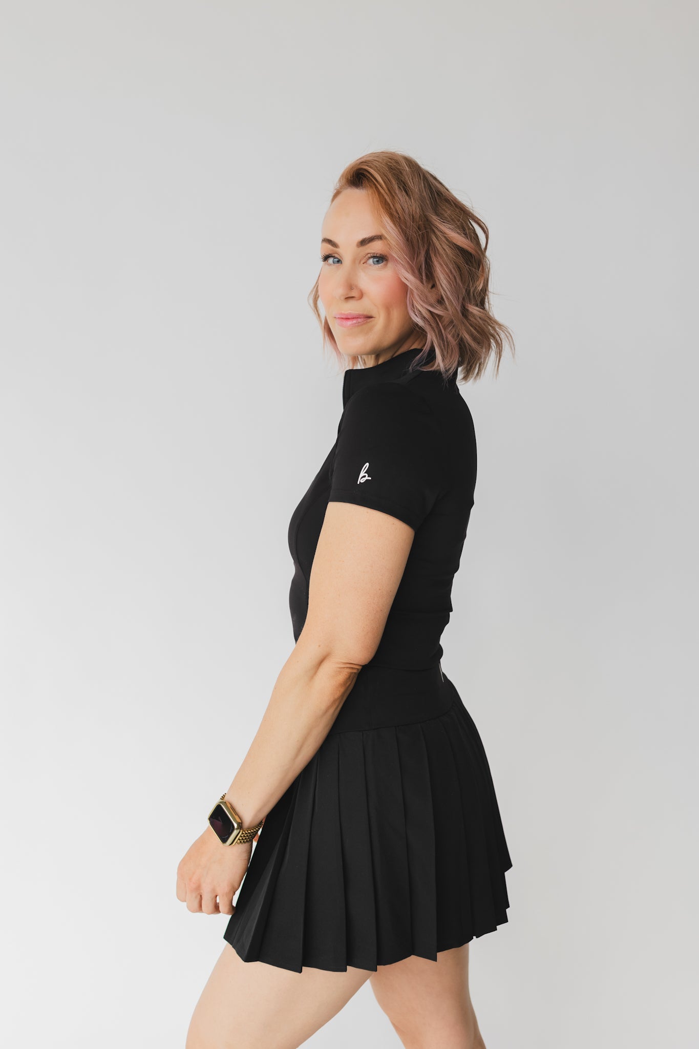 Mock Neck Zip