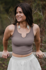 Ribbed Tank *Built in Bra