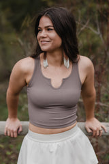 Ribbed Tank *Built in Bra