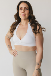 Deep V Halter Bra
