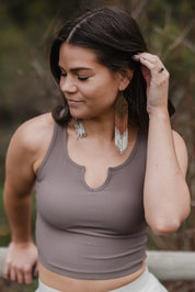 Ribbed Tank *Built in Bra