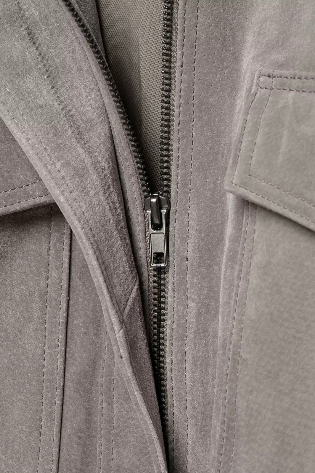 Faux Suede Jacket