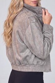 Faux Suede Jacket