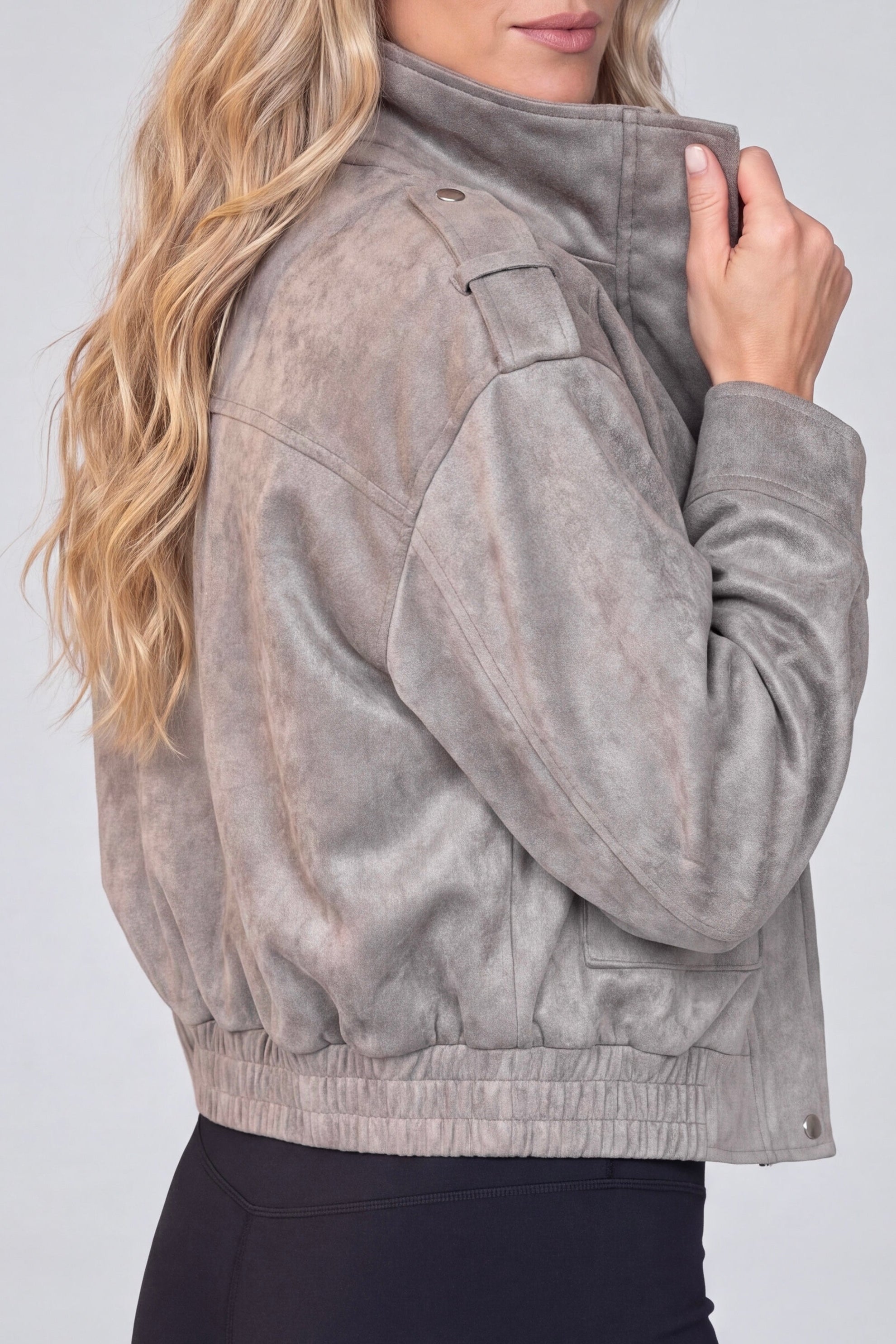 Faux Suede Jacket