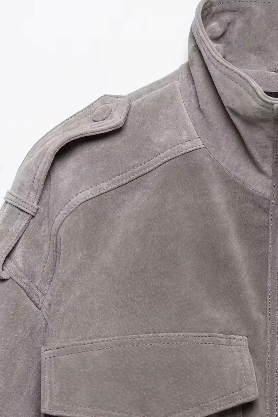 Faux Suede Jacket