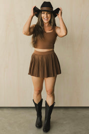 Micro Pleated Skirt